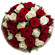 bouquet of red and white roses. El Salvador