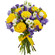 bouquet of yellow roses and irises. El Salvador