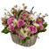 floral arrangement in a basket. El Salvador