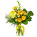 Yellow bouquet of roses and chrysanthemum. El Salvador