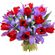 bouquet of tulips and irises. El Salvador